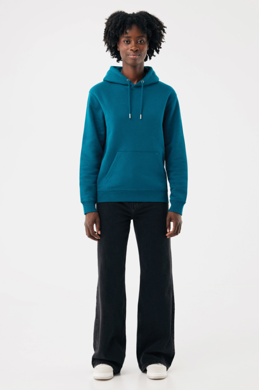 IQONIQ Joshua Unisex mikina s kapucňou z rec. bavlny dark teal XL 12