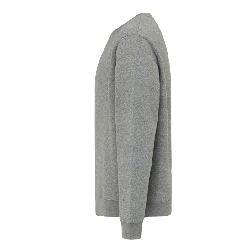 IQONIQ Toria Unisex mikina s okrúhl. výstrihom z rec. bavlny light heather anthracite XXL 3