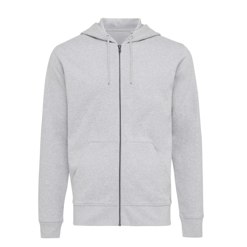 Mikina na zips s kapucňou Iqoniq Abisko z recykl. bavlny heather grey XXL 1