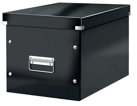 Odkladací box, veľkosť L, LEITZ "Click&Store", čierna