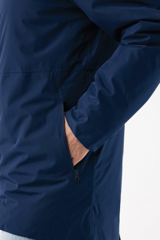 IQONIQ Thelon parka z recyklovaného polyesteru námornícka modrá 5XL 16