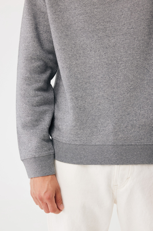 IQONIQ Toria Unisex mikina s okrúhl. výstrihom z rec. bavlny light heather anthracite XXXL 14