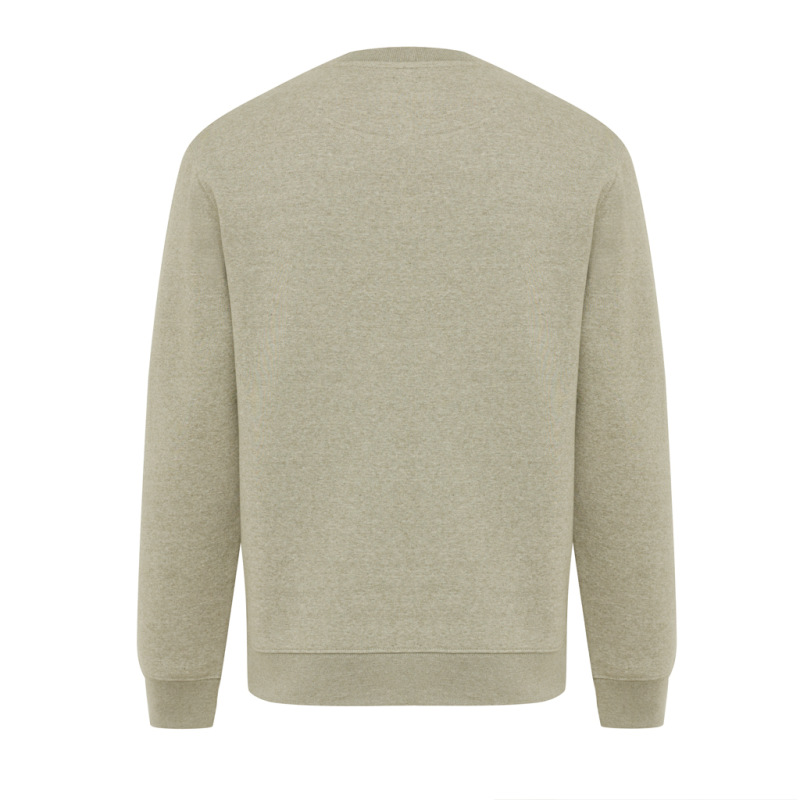 IQONIQ Toria Unisex mikina s okrúhl. výstrihom z rec. bavlny light heather green XXXL 2
