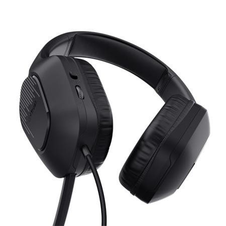 Slúchadlá, s mikrofónom, gaming, TRUST "GXT415 Zirox", čierna 2