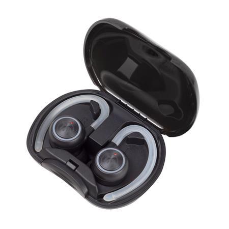 Slúchadlá, bezdrôtové, Bluetooth, s mikrofónom, LED slúchadlá, MAXELL "Halo Sport", čierna