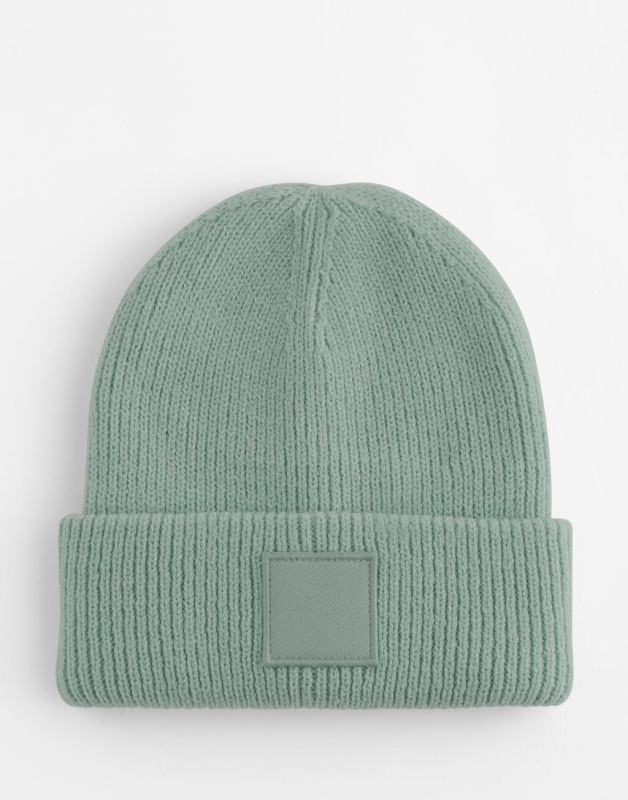 Kids Deep Cuffed Tonal Patch Beanie 4