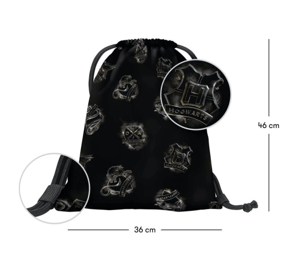 BAAGL SADA 3 Zippy Plus Harry Potter Rokfort Lumos: aktovka, peračník, vrecko 9