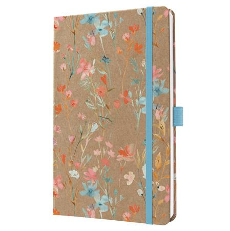 Diár, A5, týždenný, 2026, tvrdá obálka, SIGEL "Jolie", Green Floral Serenity 1