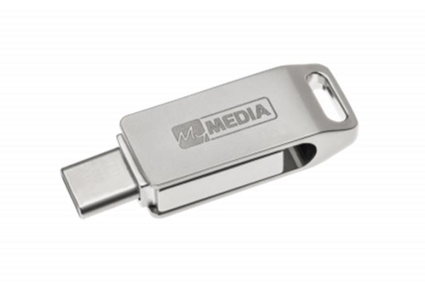 USB kľúč, 16GB, USB 3.2 Gen1+ USB-C, hliníkový kryt, MYMEDIA "Dual" (by VERBATIM) 1