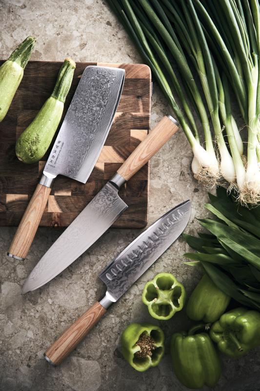 Nôž VINGA Hattasan Damascus Santoku oceľ 4