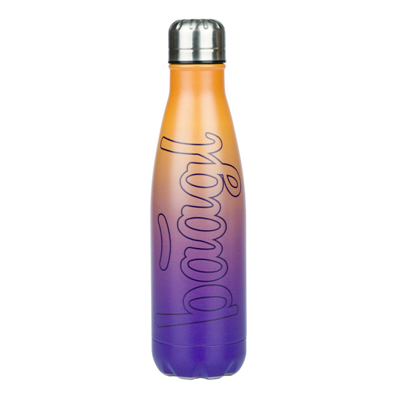 BAAGL Termofľaša s kovovým viečkom Gradient žlto-fialová, 500 ml