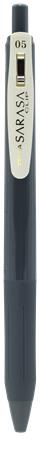 Gélové pero, 0,33 mm, stláčací mechanizmus, ZEBRA "Sarasa Clip Vintage", tmavosivé 1