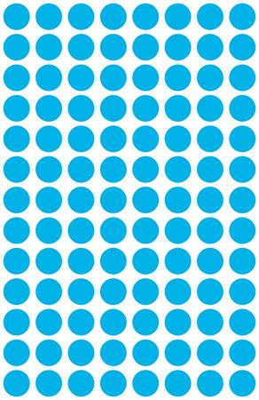 Etikety, okrúhle, priemer: 8 mm, AVERY ZWECKFORM, modré, 416 etikiet/bal 4