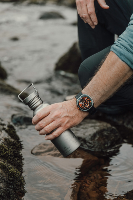 Nordic Drift Trail Ultra Ľahká Titánová Fľaša na vodu 600 ml strieborná 14