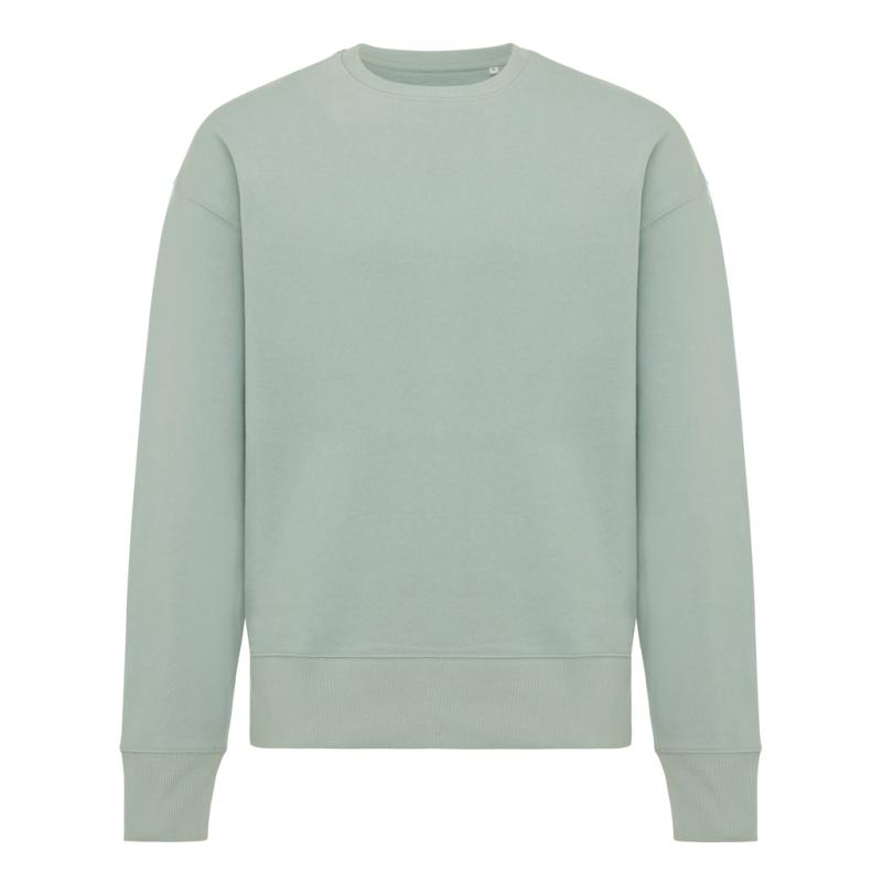 Mikina Iqoniq Kruger relaxed fit z recykl. bavlny Iceberg green M 1