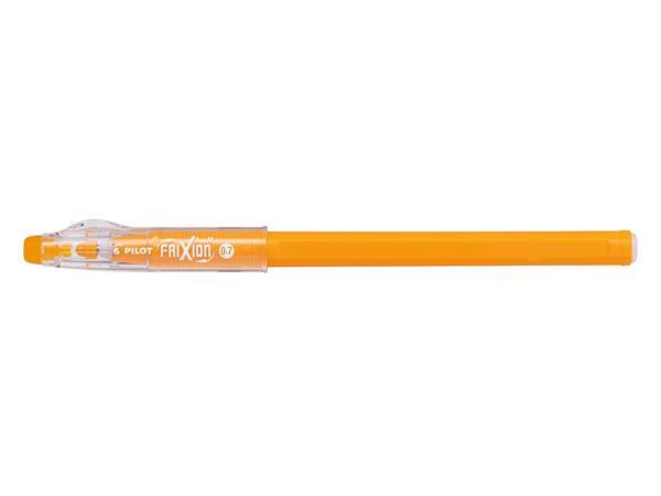 Roller, 0,35 mm, s vrchnákom, PILOT "Frixion Ball Stick", oranžová