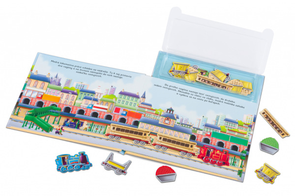 VLÁČIKY ─ Knižka s magnetkami 2