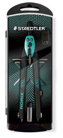 Kružidlo, precízne, 3-dielne, STAEDTLER "Norix® 555", zelené 1