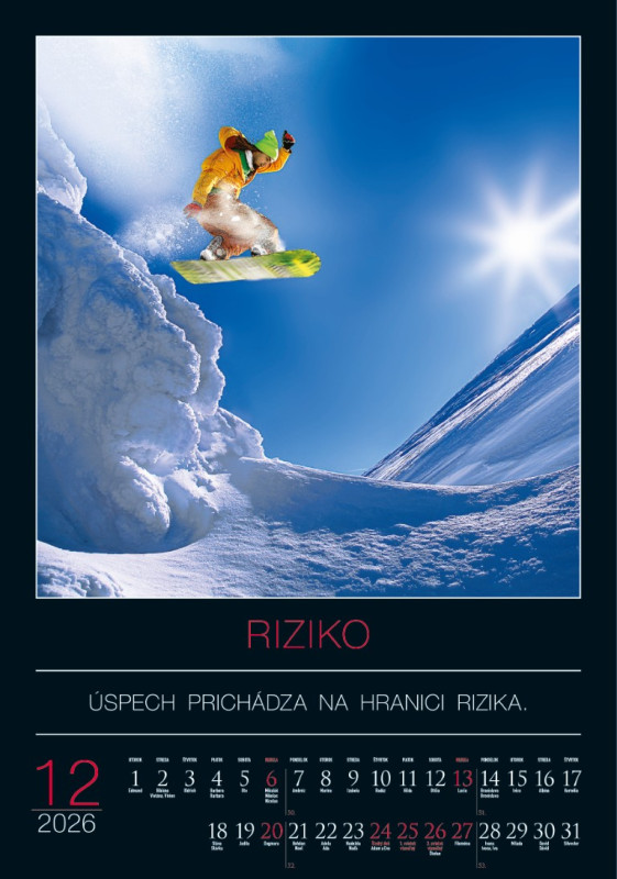 Nástenný kalendár Cesta k úspechu 2026 13