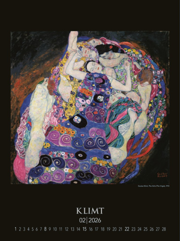 Nástenný kalendár Gustav Klimt 2026 2