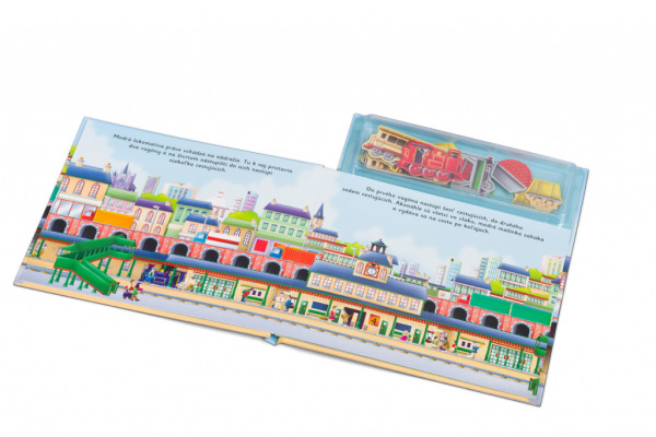 VLÁČIKY ─ Knižka s magnetkami 1