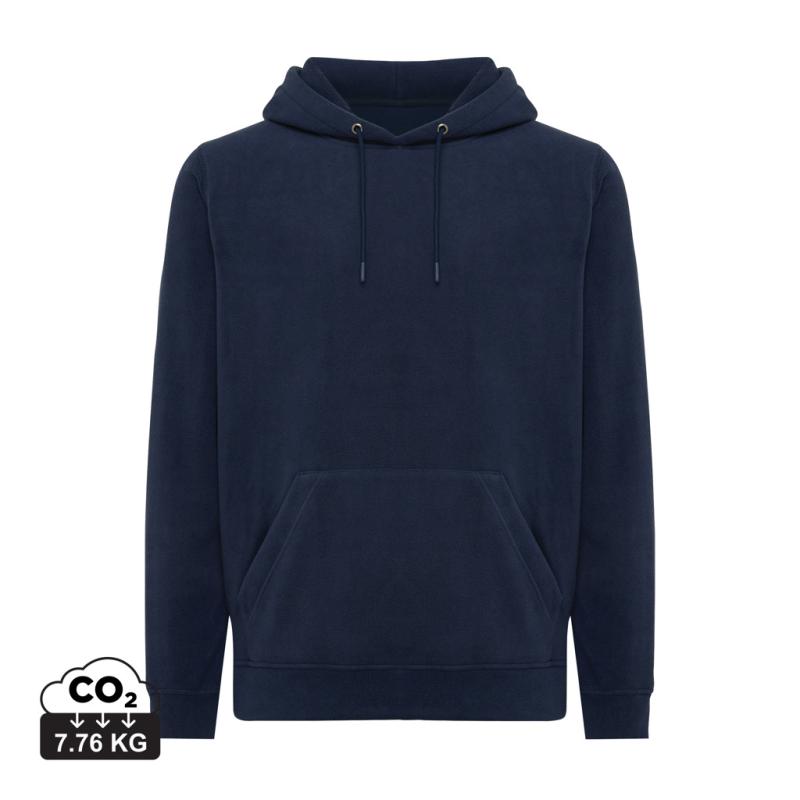 Micro fleece mikina Iqoniq Trivor z recykl. polyesteru námornícka modrá XXS