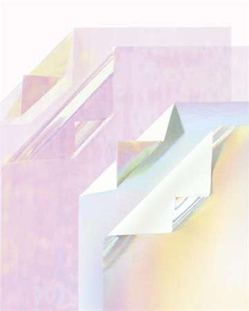 Dekoračný kartón s fóliou, sada, irizujúci, 25x35 cm, 6+6 listov, FOLIA 2