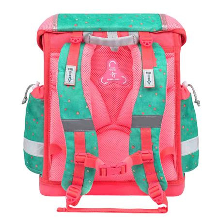 Školská taška, BELMIL "Classy Cute sloth", zelená-ružová 4