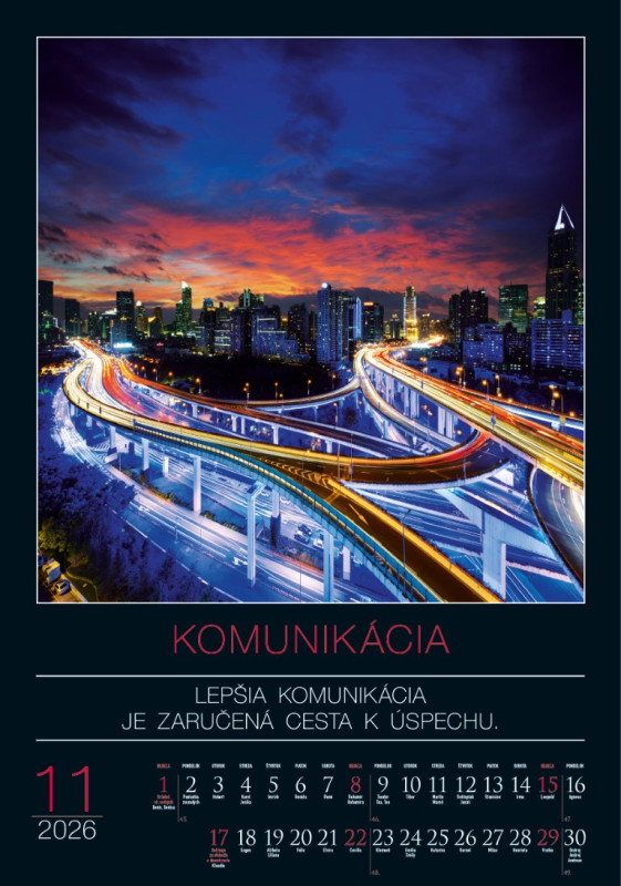 Nástenný kalendár Cesta k úspechu 2026 12