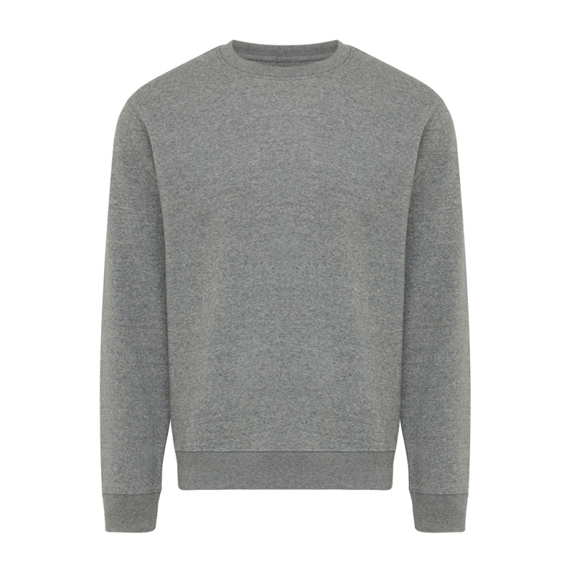 IQONIQ Toria Unisex mikina s okrúhl. výstrihom z rec. bavlny light heather anthracite XS 1