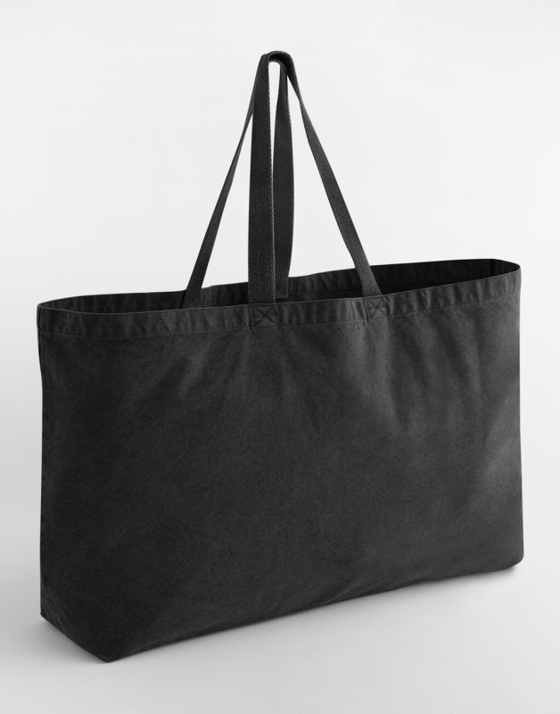 Oversized tote taška s úpravou garment dye 1