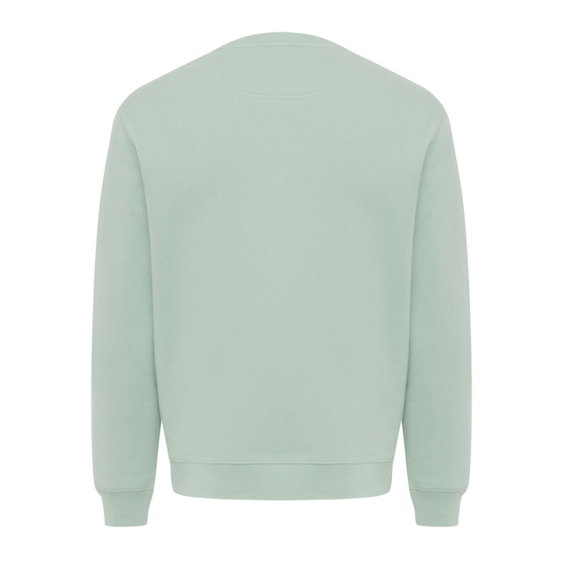 IQONIQ Toria Unisex mikina s okrúhl. výstrihom z rec. bavlny Iceberg green XXL 2
