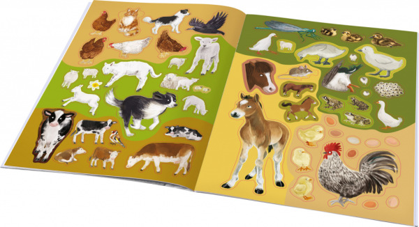 SVET KONÍ, SLIEPOK a ďalších zvierat na farme – Kniha samolepiek 3