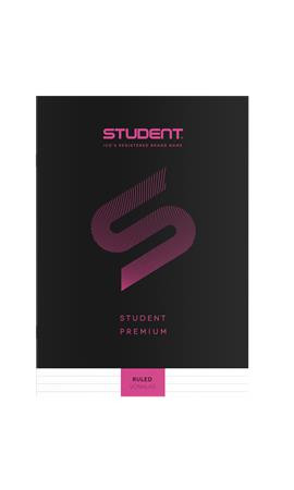 Zošit, A4, linajkový, 32 listov, ICO "Student Premium", čierny 5