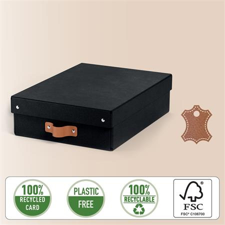 Úložný box, veľkosť M, nízky, LEITZ "Puro", čierny 4