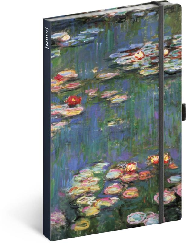 NOTIQUE Notes Claude Monet, linajkovaný, 13 x 21 cm