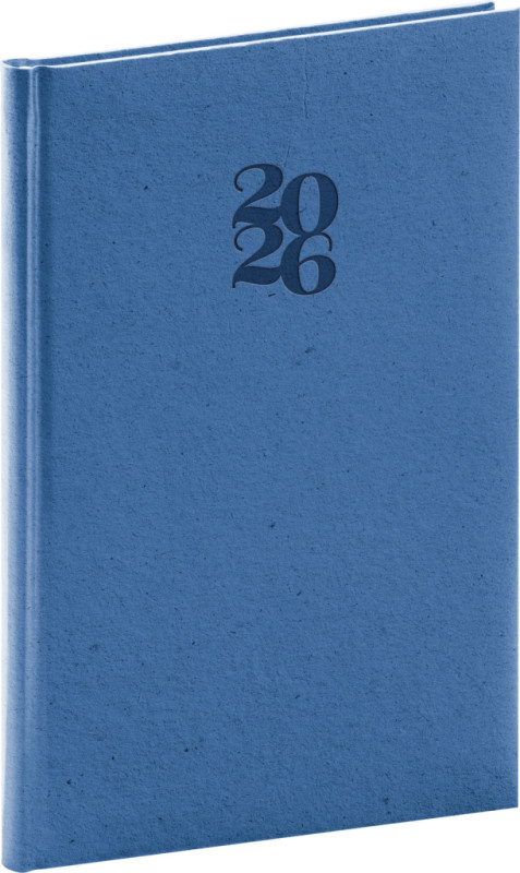 NOTIQUE Týždenný diár Essenza 2026, slivka, 15 x 21 cm