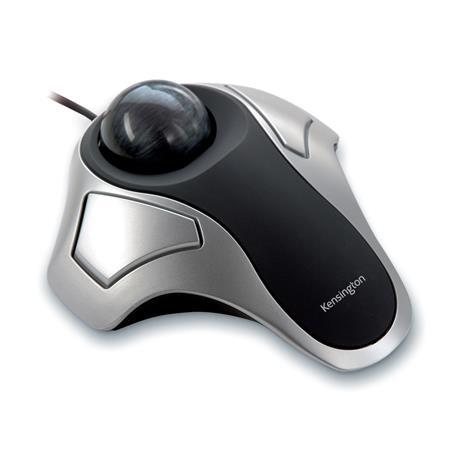 Optická myš, trackball, USB, KENSINGTON "Orbit", strieborná