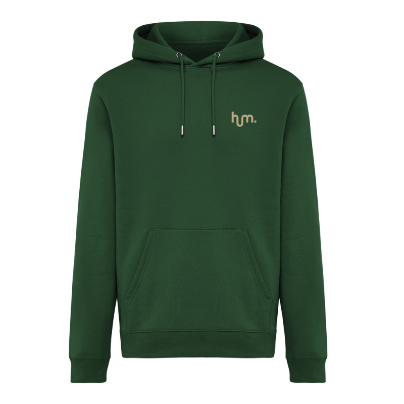IQONIQ Joshua Unisex mikina s kapucňou z rec. bavlny forest green XXL 4