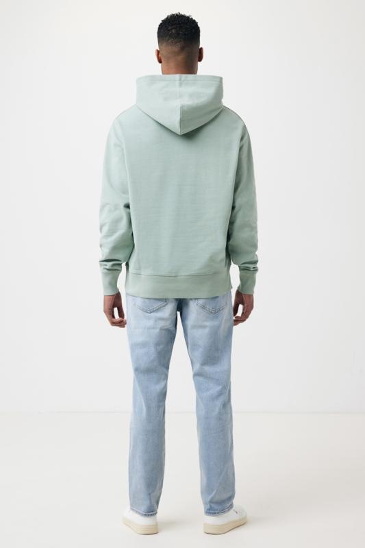 Mikina s kapucňou Iqoniq Yoho relaxed fit z recykl. bavlny Iceberg green XXS 5