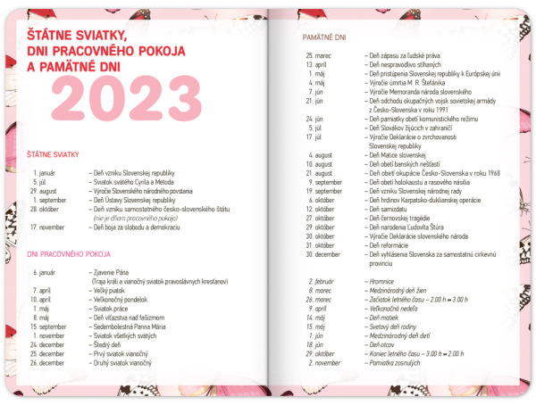 Školský diár Motýliky (september 2023 – december 2024), 9,8 × 14,5 cm 4