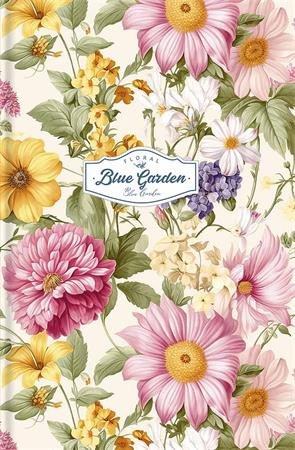 Poznámkový zošit, A6, štvorčekový, 80 listov, SHKOLYARYK "Blue Garden"