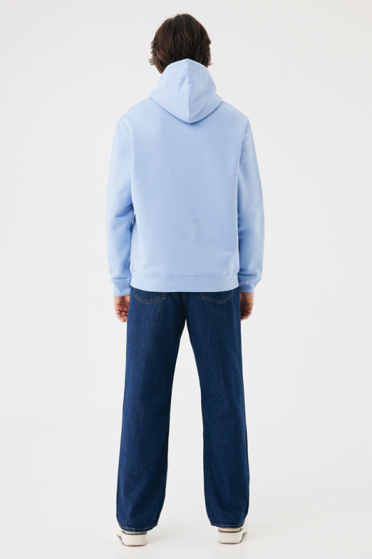 IQONIQ Joshua Unisex mikina s kapucňou z rec. bavlny sky blue M 8
