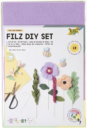 Kreatívna filcová súprava, FOLIA, jar