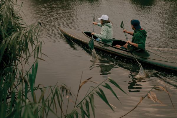 Ľahká mikina s kapucňou Iqoniq Rila z recykl. bavlny forest green L 15