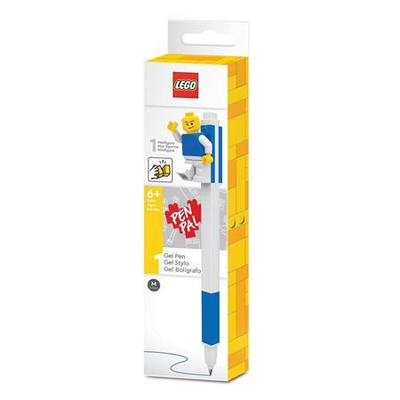 Gélové pero, 0,7 mm, s uzáverom, s mini figúrkou, LEGO, modré 1