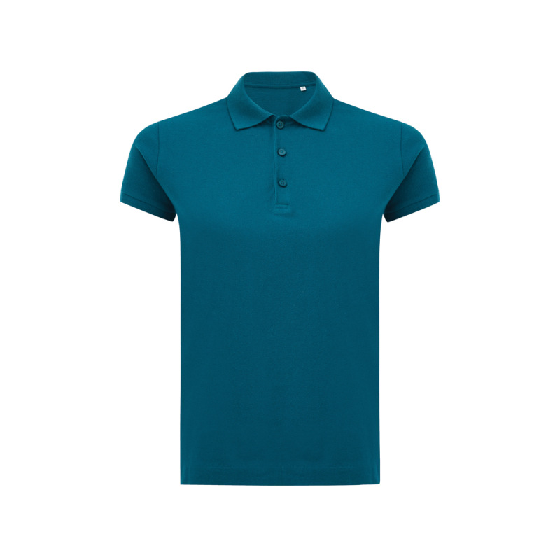 Dámske polo tričko IQONIQ Yosemite z recykl. bavlny dark teal XS