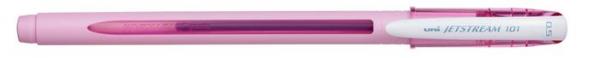 Guľôčkové pero, 0,24 mm, s vrchnákom, UNI "SX-101 Jetstream", ružové