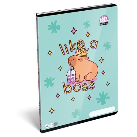 Zošit, A4, štvorčekový, 32 listov, LIZZYSULI, "Lollipop Capybara"