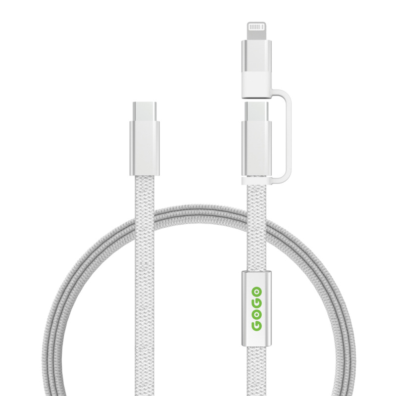 Arc RCS 60W 120 cm 2 v 1 rýchlonabíjací kábel sivá 4